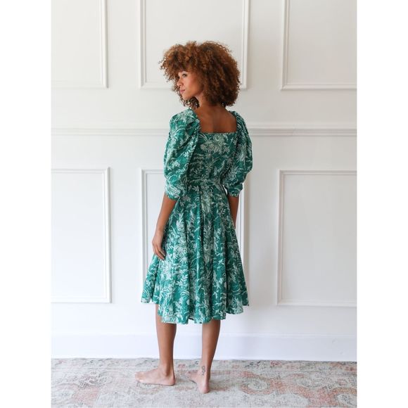 MILLE Penelope Dress in Jade Paradise - Picture 3 of 8